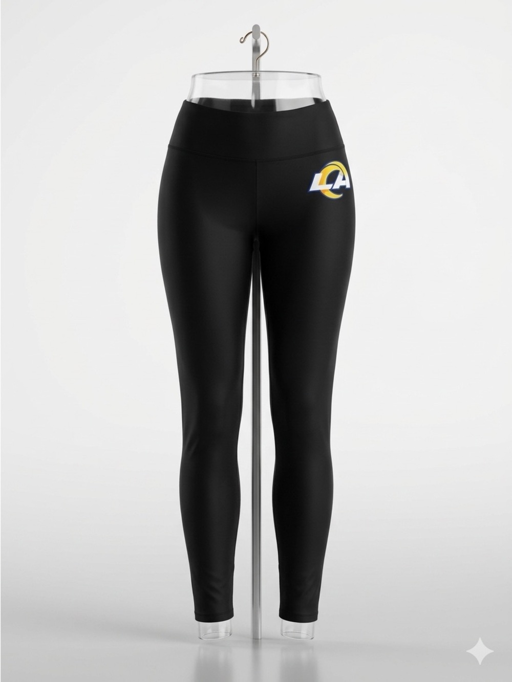 NFL Los Angeles Rams Black Team Apparel Leggings Womens XL Activewear